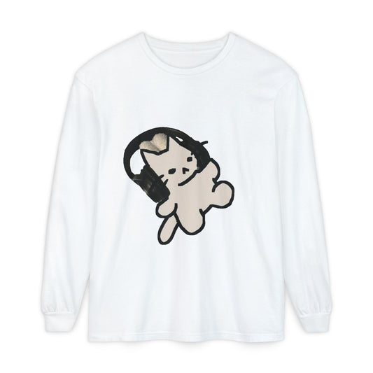 Cat Music Lover Long Sleeve Tee